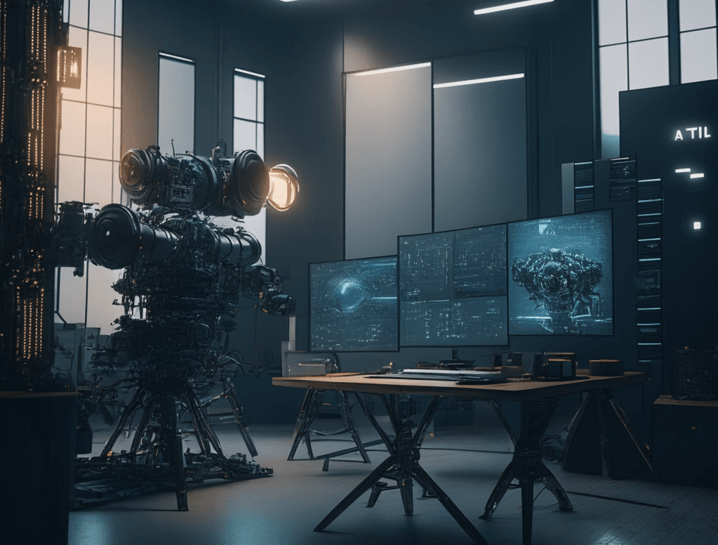 Illustration of AI Filmmaking Platform